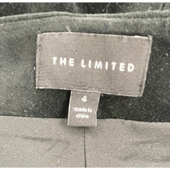 The Limited Black Velvet Pencil Mini Skirt Women’s 4 Lined Classic Chic Workwear - Picture 2 of 10